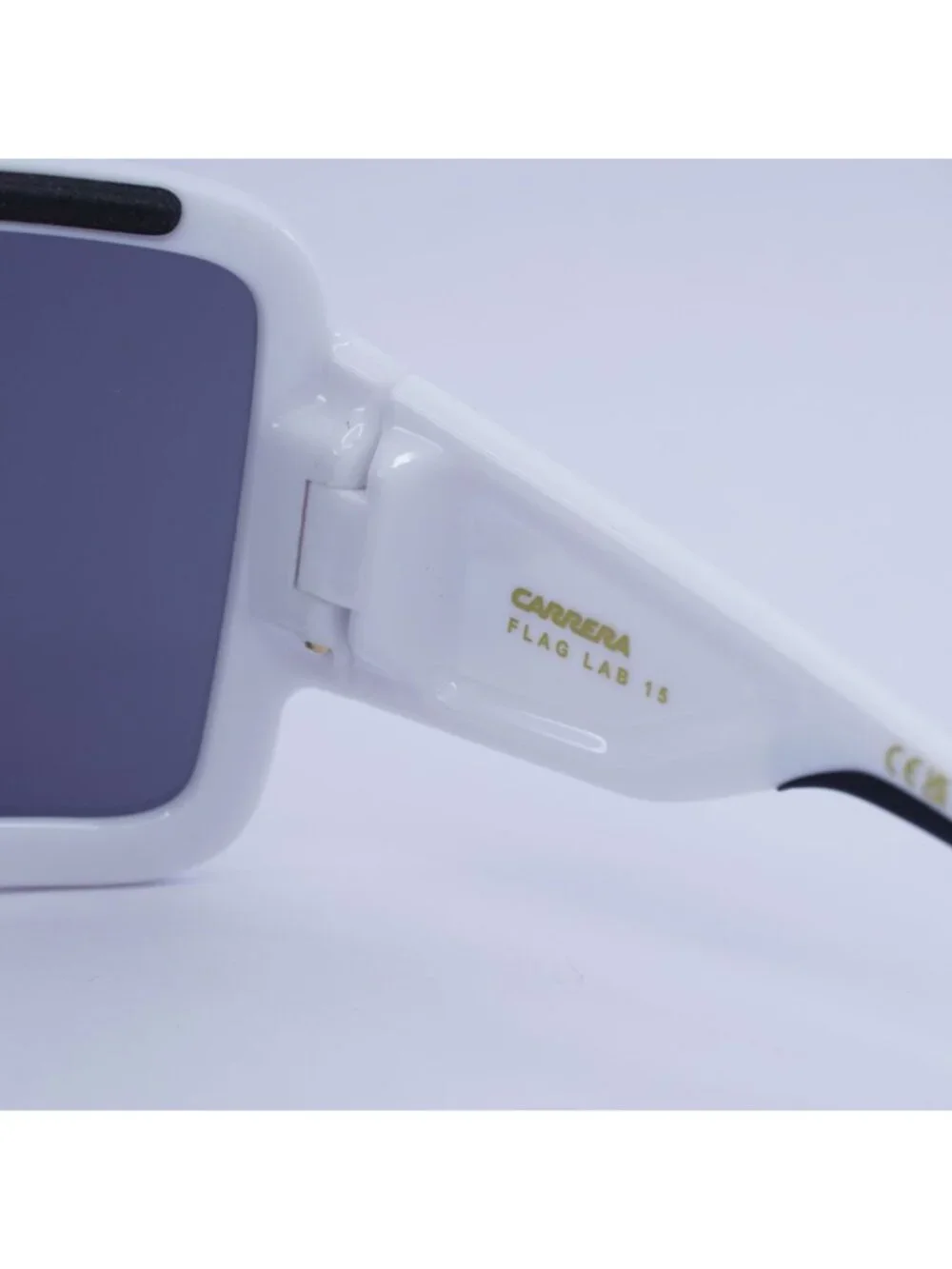 Carrera FLAGLAB 15 0VK6 T4 Shield Sunglasses - White / Silver